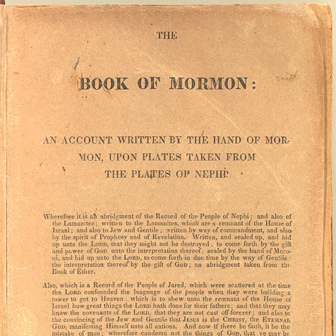 Book of Mormon first edition
