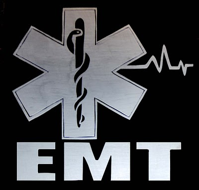 EMT with star of life and heart beat