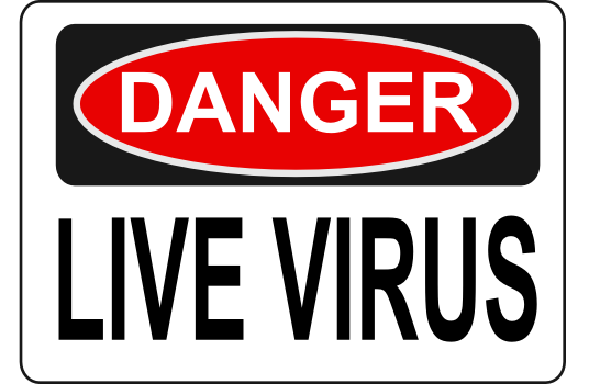 Danger-Live-Virus