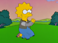 Joan of Arc played by Lisa Simpson