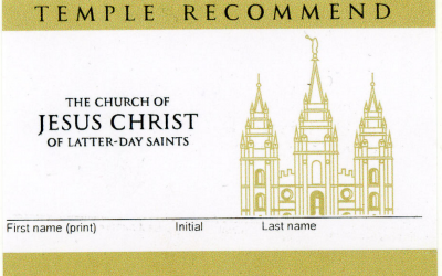 Why I Turned In My Temple Recommend